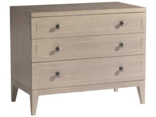 Cornelia 3-Drawers Beige Ash Wood Nightstand