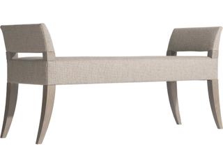 Cornelia Nebbia Beige Upholstered Accent Bench