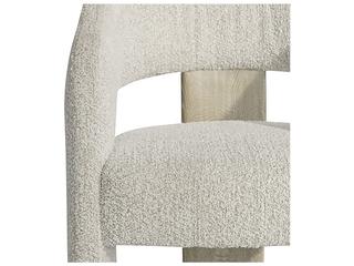 Bernhardt Arcadia Beige Upholstered Arm Dining Chair