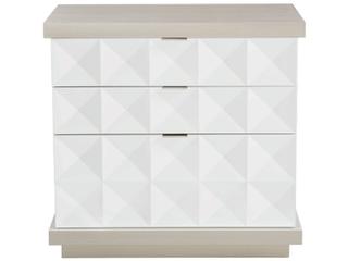 Axiom 3-Drawers Poplar Wood Nightstand