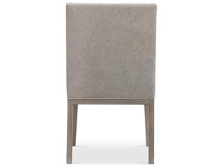 Bernhardt Linea Ash Wood Beige Upholstered Side Dining Chair