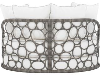 Bernhardt Exteriors Gray Flannel Lounge Bed with Cushion