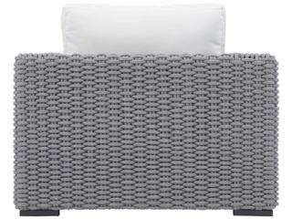 Bernhardt Exteriors Capri White/Cream Cast Aluminum Cushion Lounge Chair