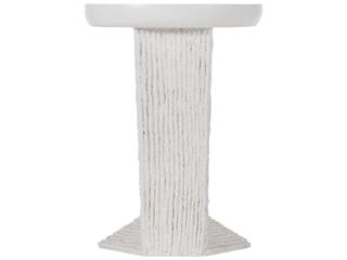 Bernhardt Exteriors Voile White Round Outdoor End Table