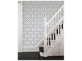 Brewster Home Fashions A-street Prints Quantum Blue Trellis Wallpaper