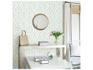 Brewster Home Fashions A-street Prints Ethereal Sea Green Trellis Wallpaper