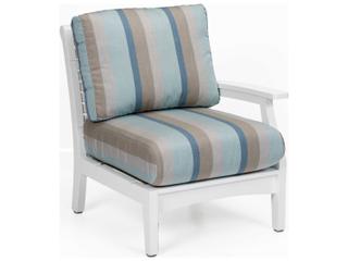 Classic Terrace Recycled Plastic Left Arm Patio Lounge Chair