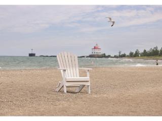 Berlin Gardens Comfo-Back Recycled Plastic Folding Outdoor Adirondack Chair