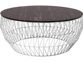 Bend Goods Marble Chrome Coffee Table Round