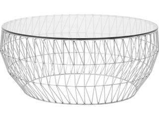 Bend Goods Marble Chrome Coffee Table Round