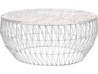 Bend Goods Marble Chrome Coffee Table Round