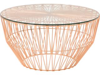 Bend Goods Drum Round Copper Coffee Table