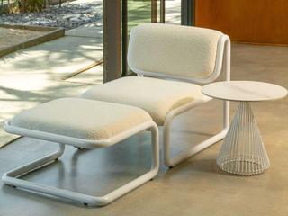 Bend Goods Tube White Accent Chair