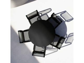 Bend Goods Outdoor Pedestal Aluminum Round Dining Table