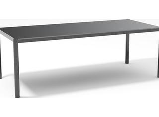 Bend Goods Outdoor Get-together Galvanized Iron Black 84"W x 38"D Rectangular Dining Table Dining Table