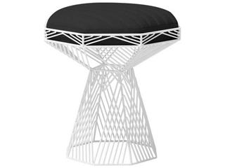 Bend Goods Outdoor Switched Galvanized Iron White Stool / Table