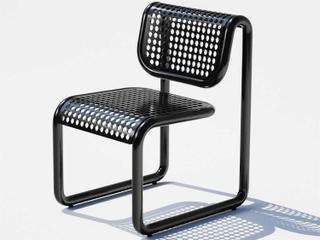 Outdoor Tube Aluminum Metal Dining Chair