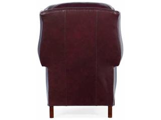Bradington Young Chippendale Burgundy Leather Recliner