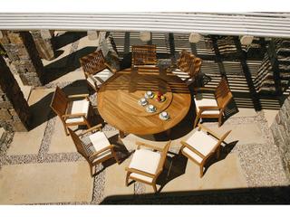 Barlow Tyrie Drummond Lazy Susan - Natural Teak - 43"