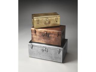 Butler Spirit Hors D'oeuvres Bronze Storage Trunk