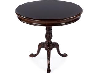 Specialty Company Carissa Round Console Table in Cherry Brown