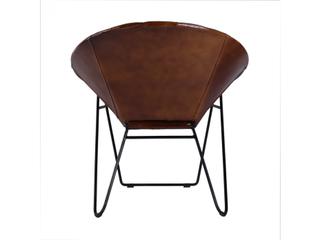 Butler Harlan Brown Leather Accent Chair