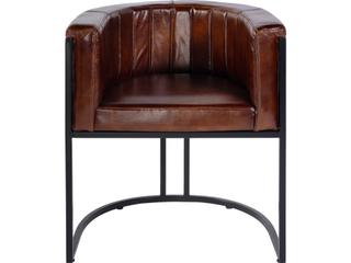 Butler Rockford Brown Leather Accent Chair