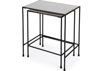 Butler Outdoor Carrera Metal Rectangular End Table