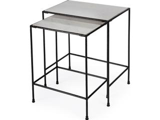 Butler Outdoor Carrera Metal Rectangular End Table