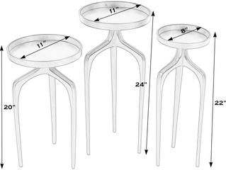 Butler Outdoor Emilie Aluminum Round End Table