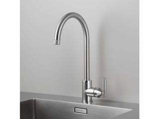 Cross Pattern Kitchen Faucet Mixer in Steel and Stainless Steel
