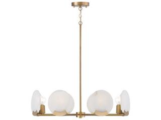Capital Lighting Oriya 8-Light Aged Brass Round Chandelier