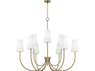 Capital Lighting Averitt 9-Light Aged Brass Candelabra Chandelier
