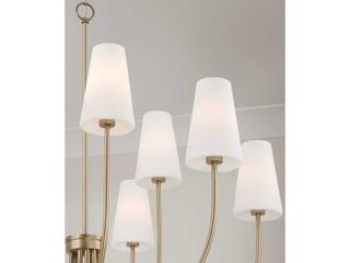 Capital Lighting Averitt 9-Light Aged Brass Candelabra Chandelier