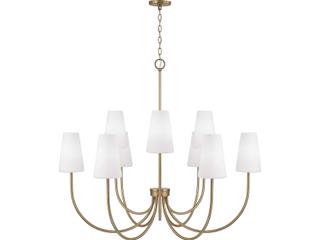 Capital Lighting Averitt 9-Light Aged Brass Candelabra Chandelier