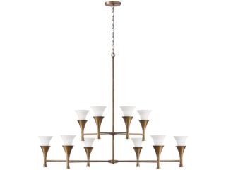 Capital Lighting Nola 10-Light Mystic Luster Brass Candelabra Chandelier
