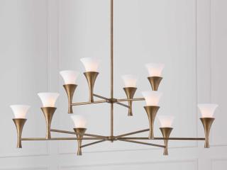 Capital Lighting Nola 10-Light Mystic Luster Brass Candelabra Chandelier