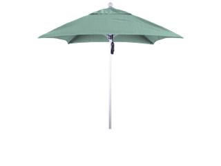 California Outdoor Umbrella Quick Ship Venture Series 6 Foot Square Market Aluminum Outdoor Umbrella with Push Lift System