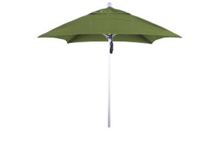 California Outdoor Umbrella Quick Ship Venture Series 6 Foot Square Market Aluminum Outdoor Umbrella with Push Lift System