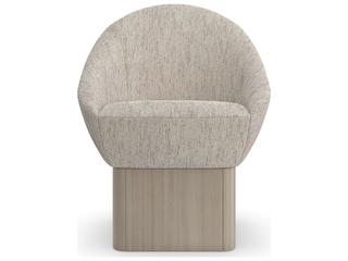 Caracole Modern Resort Palma Hardwood Gray Upholstered Side Dining Chair