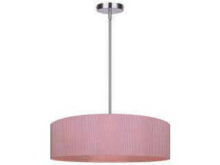 Canarm Evienne 3-Light Light Fixture in Brushed Nickel / Pink