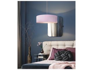 Canarm Evienne 3-Light Light Fixture in Brushed Nickel / Pink