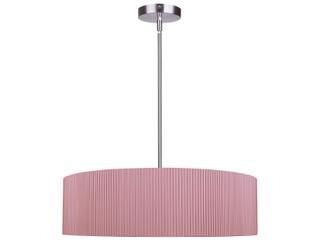 Canarm Evienne 3-Light Light Fixture in Brushed Nickel / Pink