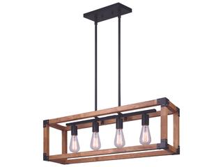 Canarm Moss 4 -light Black Linear Chandelier