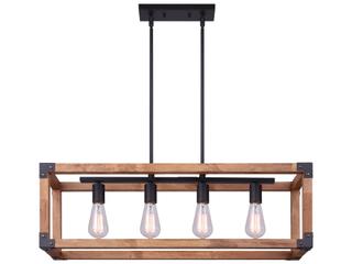 Canarm Moss 4 -light Black Linear Chandelier