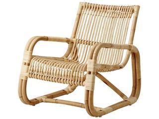 Cane Line Curve Tan Accent Chair