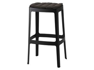 Cane Line Outdoor Cut Black Aluminium Bar Chair