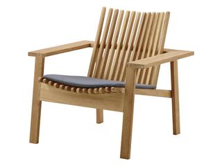 Cane Line Outdoor Amaze Teak Stackable Lounge Chair