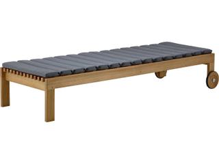 Cane Line Outdoor Amaze Sunbed Chaise Lounge Replacement Cushion in Natte Grey