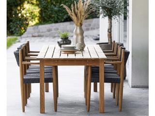 Cane Line Outdoor Royal Dark Grey Soft Rope  Dining Set